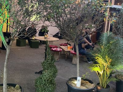 Themed Christmas party atmospheric lounge venue styling